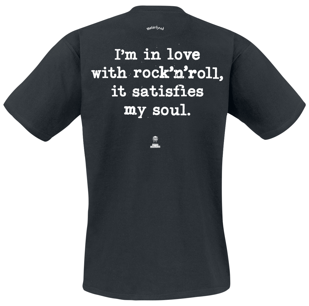T-Shirt Manches courtes  de Motörhead - Rock 'n' Roll Lyrics - S à 4XL - pour Homme - noir - Motörhead - View 2