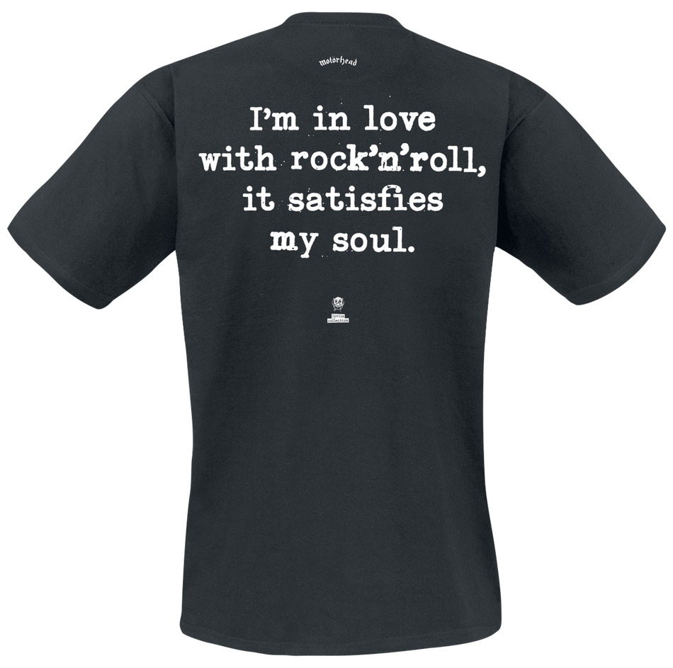 T-Shirt Manches courtes  de Motörhead - Rock 'n' Roll Lyrics - S à 4XL - pour Homme - noir - Motörhead - View 2