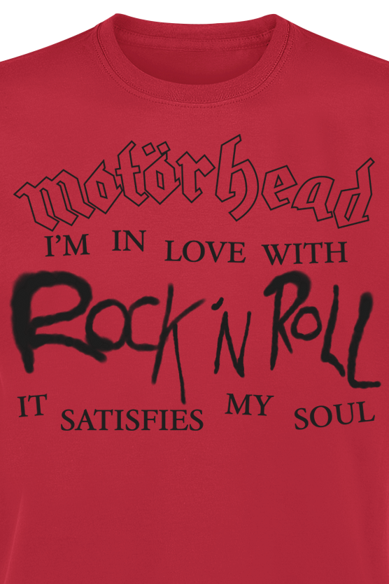 T-Shirt Manches courtes  de Motörhead - 50 In Love With Rock N Roll - S à 4XL - pour Homme - rouge - Motörhead - View 2
