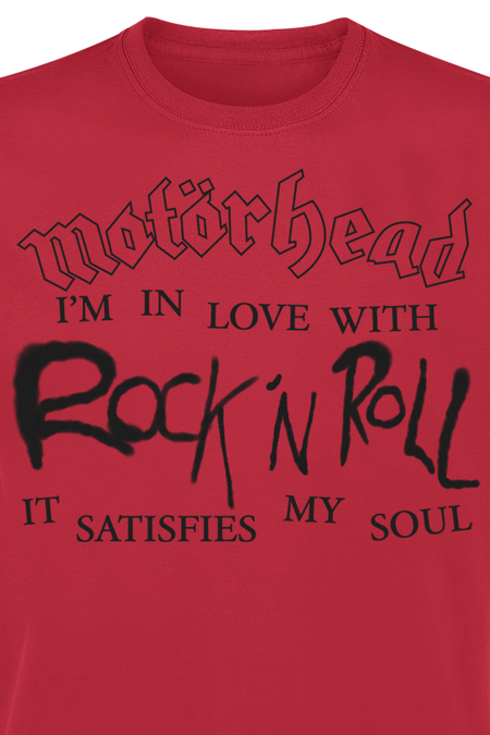 T-Shirt Manches courtes  de Motörhead - 50 In Love With Rock N Roll - S à 4XL - pour Homme - rouge - Motörhead - View 2