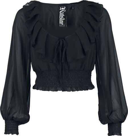 Chemisier Gothic de Killstar - Forest Fable - Duskwillow - Blouse - XS à 4XL - pour Femme - noir - Killstar