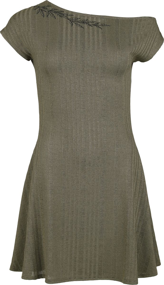 Robe courte Gothic de Killstar - Forest Fable - Ethereal Forest - Robe Courte - XS à 4XL - pour Femme - kaki - Killstar