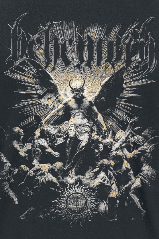 T-Shirt Manches courtes  de Behemoth - Lucaferon - The Unholy Trinity Tour 2025 - S à M - pour Homme - noir - Behemoth - View 2