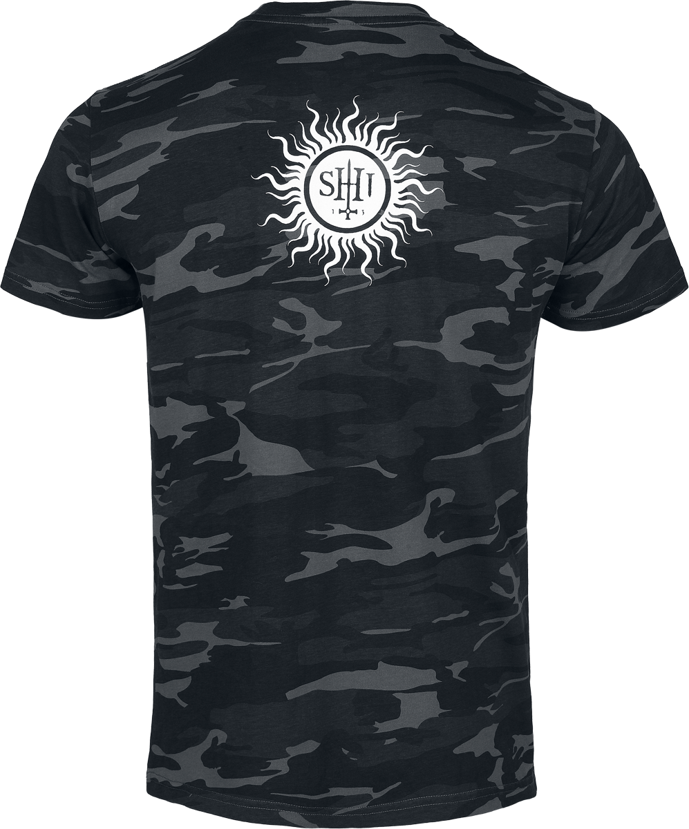 T-Shirt Manches courtes  de Behemoth - Hail Satan - The Unholy Trinity Tour 2025 - M à XXL - pour Homme - camouflage noir - Behemoth - View 2