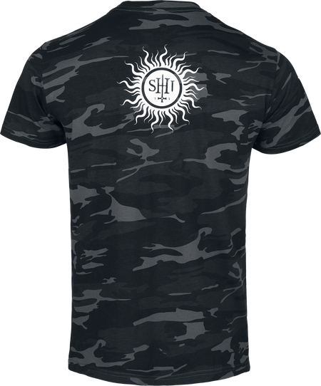 T-Shirt Manches courtes  de Behemoth - Hail Satan - The Unholy Trinity Tour 2025 - M à XXL - pour Homme - camouflage noir - Behemoth - View 2