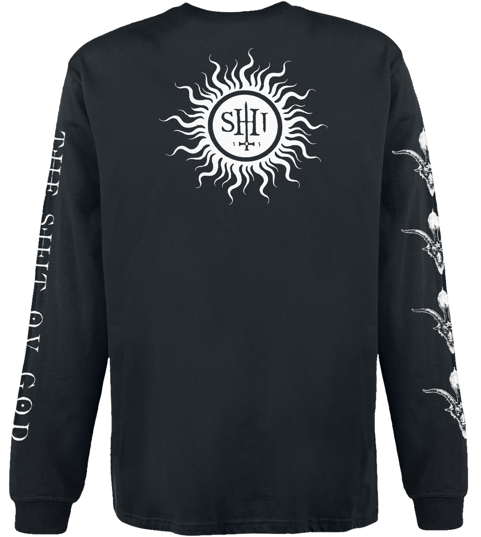 T-shirt manches longues de Behemoth - Hail Satan - The Unholy Trinity Tour 2025 - S à M - pour Homme - noir - Behemoth - View 2