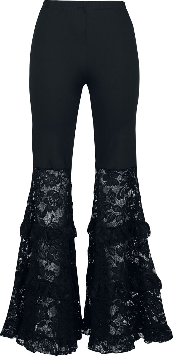 Pantalon en toile Gothic de Gothicana by EMP - Dark Romance - S à XXL - pour Femme - noir - Gothicana by EMP