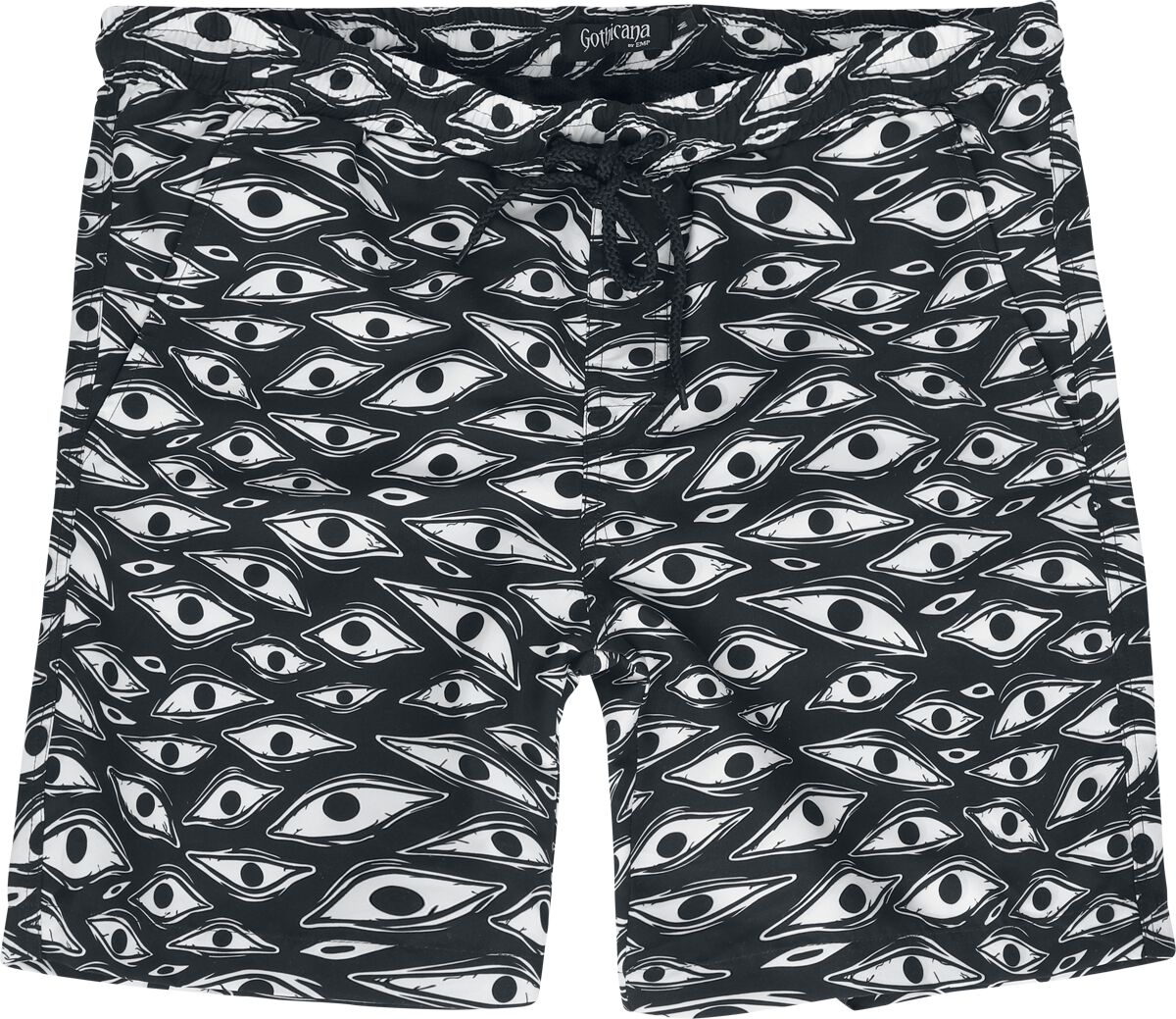 Short de bain Gothic de Gothicana by EMP - The Void - S à XXL - pour Homme - noir - Gothicana by EMP
