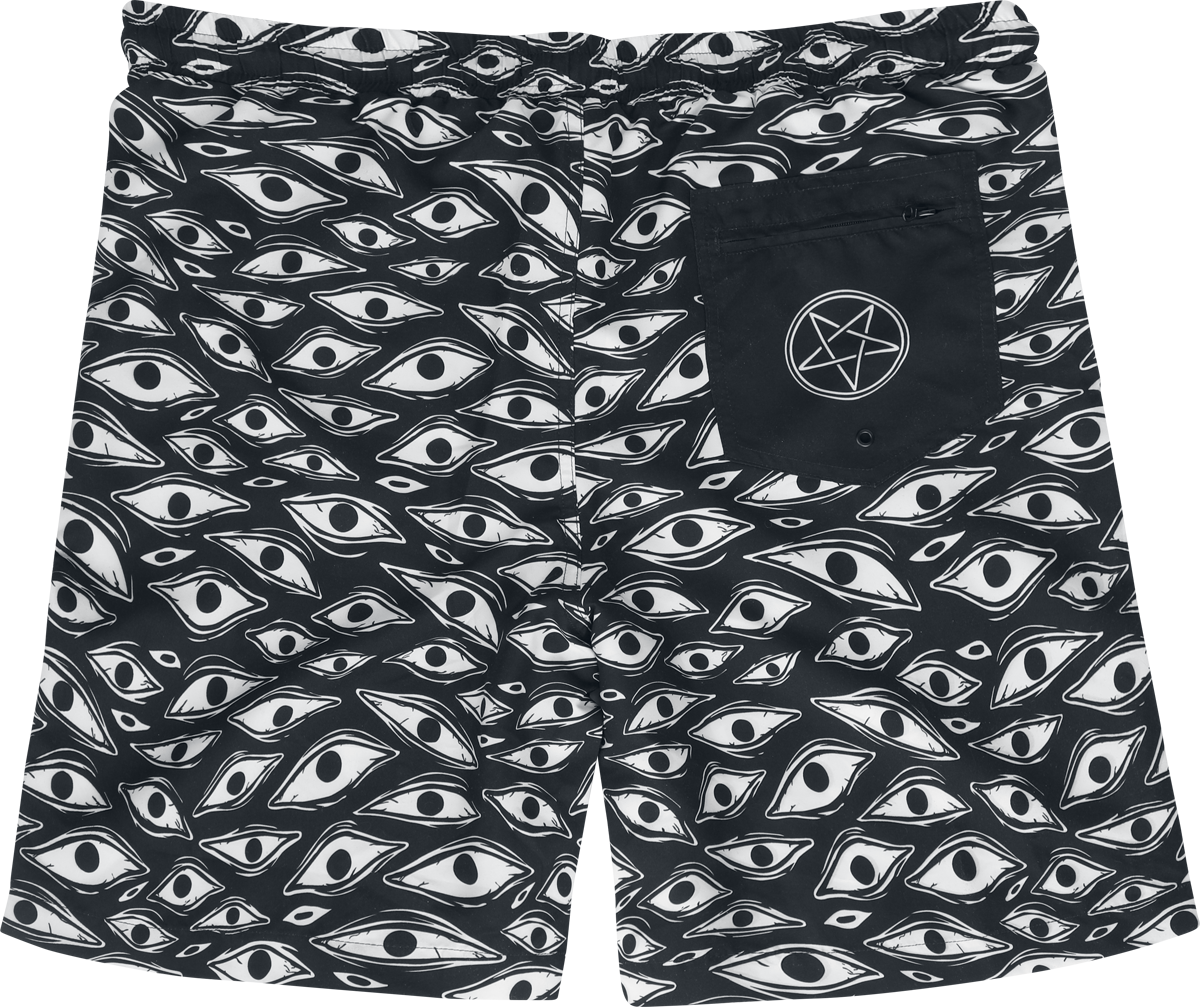 Short de bain Gothic de Gothicana by EMP - The Void - S à XXL - pour Homme - noir - Gothicana by EMP - View 2