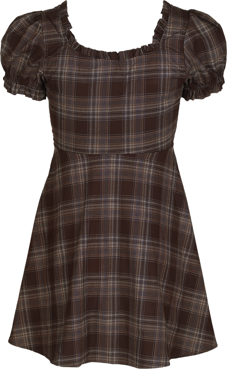 Robe courte Gothic de Killstar - Nocturne Nights - Morning Meadow - Robe - L à XXL - pour Femme - marron - Killstar - View 2