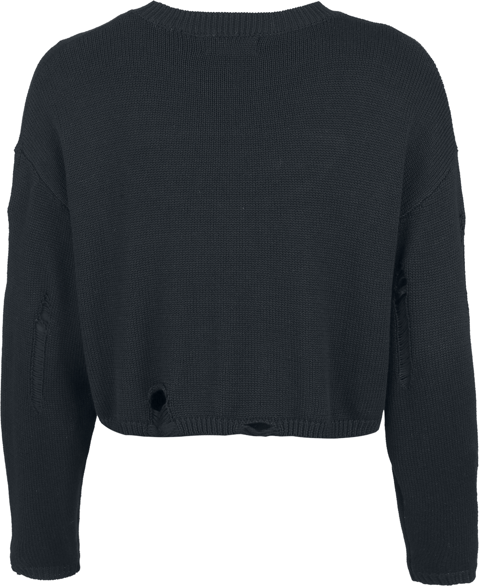 Pull tricoté Gothic de Gothicana by EMP - The Void - S à XXL - pour Femme - noir - Gothicana by EMP - View 2