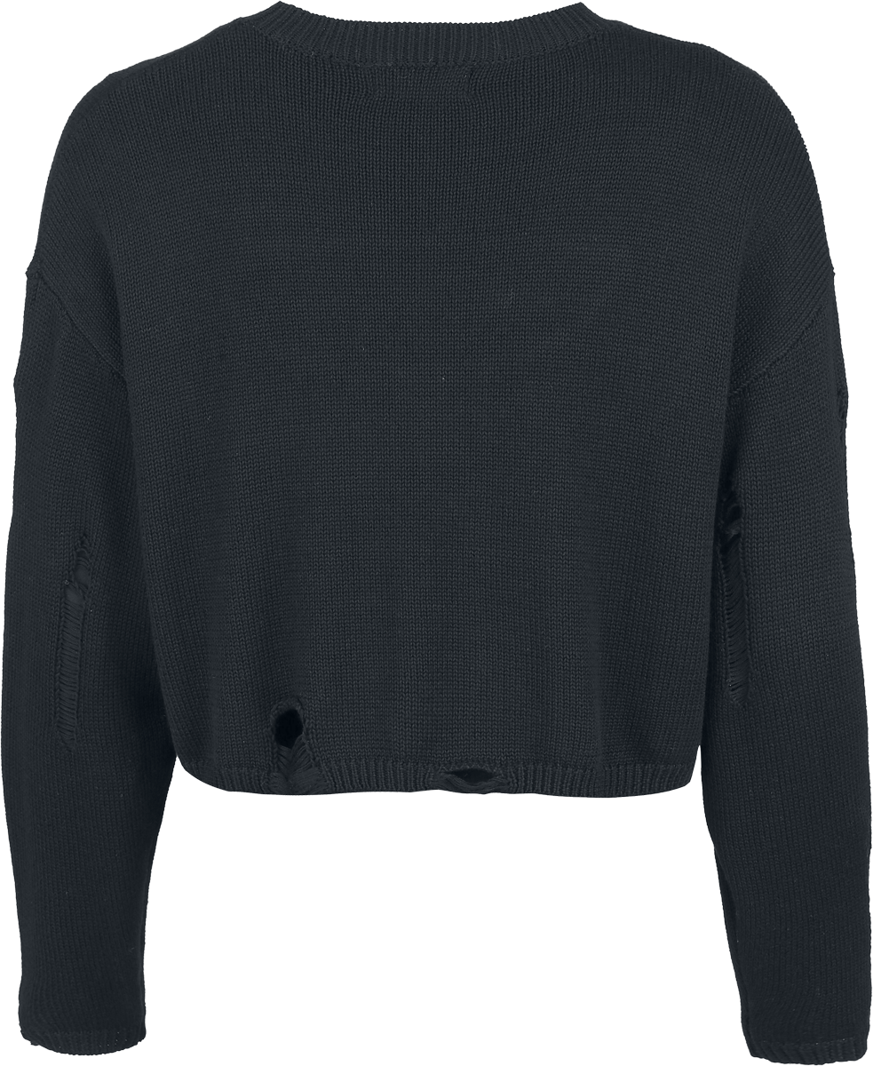 Pull tricoté Gothic de Gothicana by EMP - The Void - S à XXL - pour Femme - noir - Gothicana by EMP - View 2