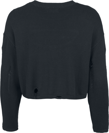 Pull tricoté Gothic de Gothicana by EMP - The Void - S à XXL - pour Femme - noir - Gothicana by EMP - View 2