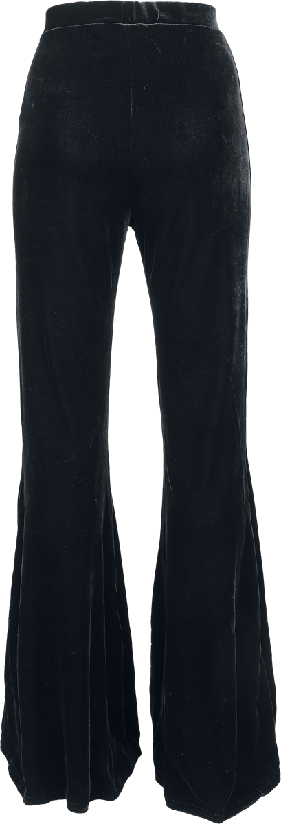 Pantalon en toile Gothic de Killstar - Nocturne Nights - A Devil's Rose - Pantalon Évasé - XS à L - pour Femme - noir - Killstar - View 2