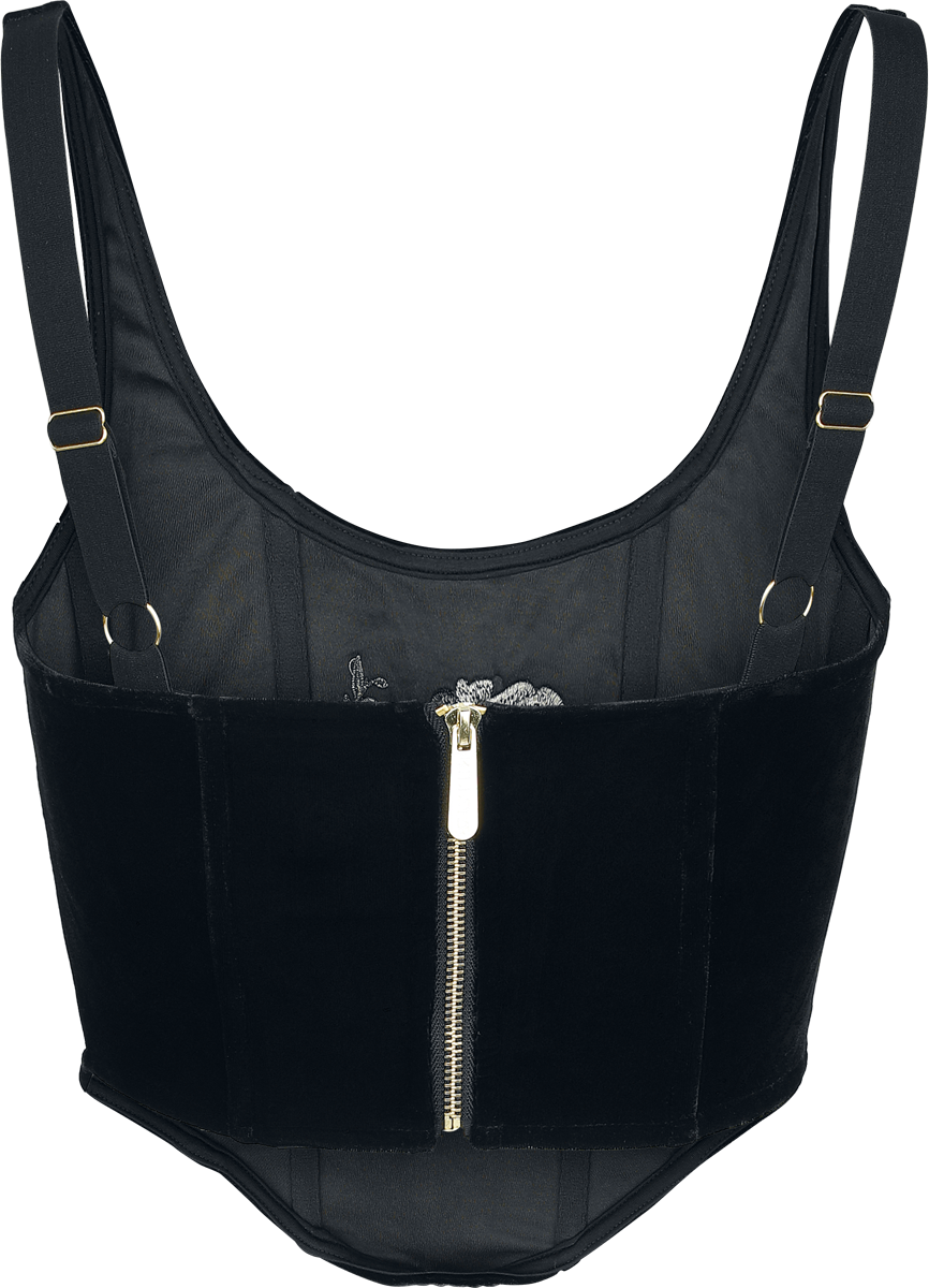 Corset Gothic de Killstar - Nocturne Nights - Ravens Rose - Corset - XS à 4XL - pour Femme - noir - Killstar - View 2