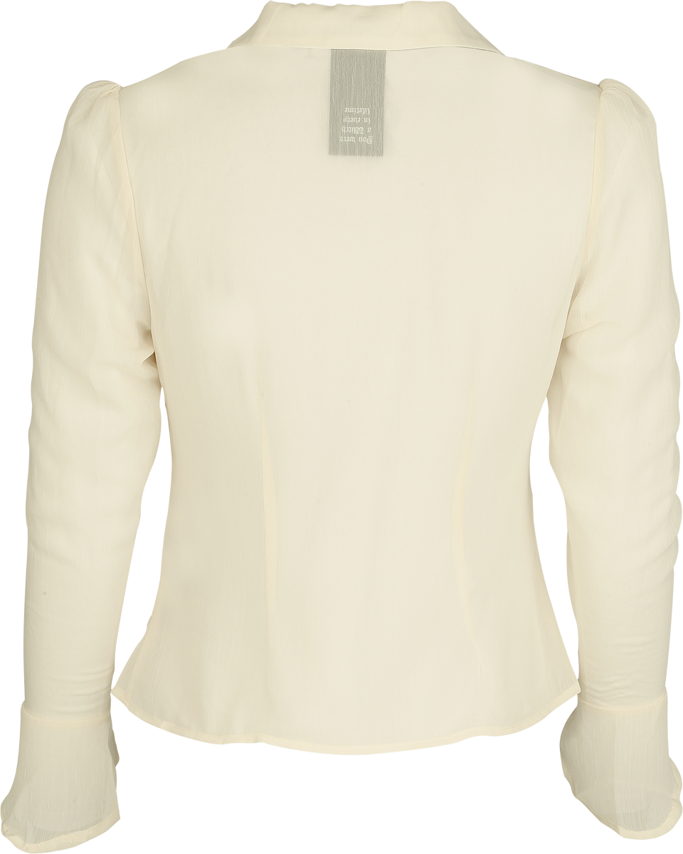 Chemisier Gothic de Killstar - Nocturne Nights - Evermore Eclipse - Chemise Ivoire - XS à XXL - pour Femme - blanc cassé - Killstar - View 2