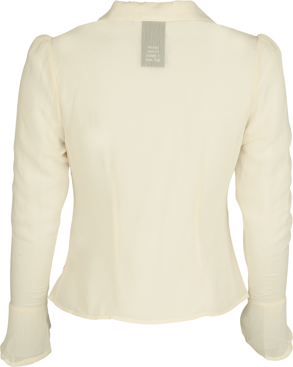 Chemisier Gothic de Killstar - Nocturne Nights - Evermore Eclipse - Chemise Ivoire - XS à XXL - pour Femme - blanc cassé - Killstar - View 2