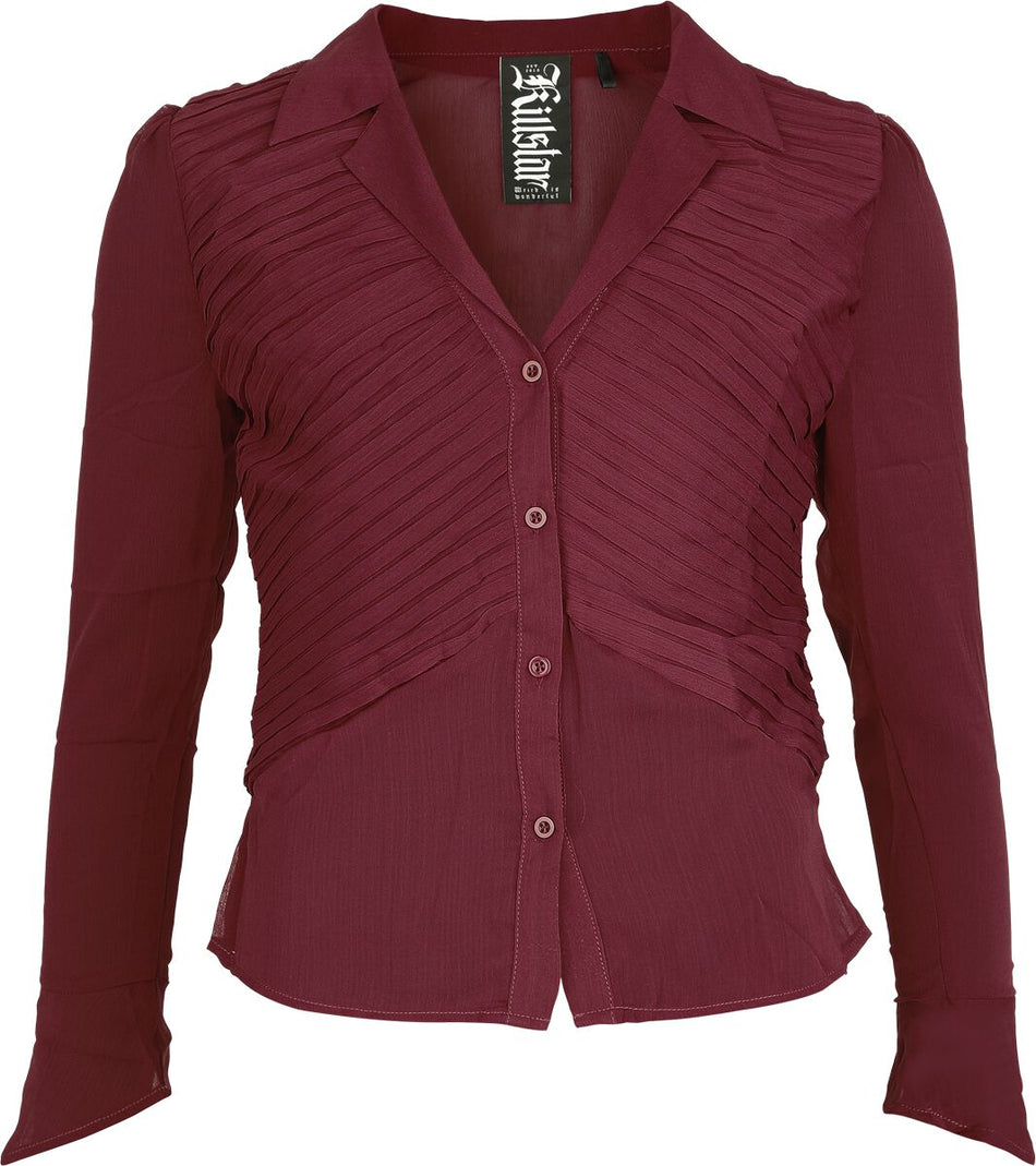 Chemisier Gothic de Killstar - Nocturne Nights - Evermore Eclipse - Chemise - XS à XXL - pour Femme - marron - Killstar