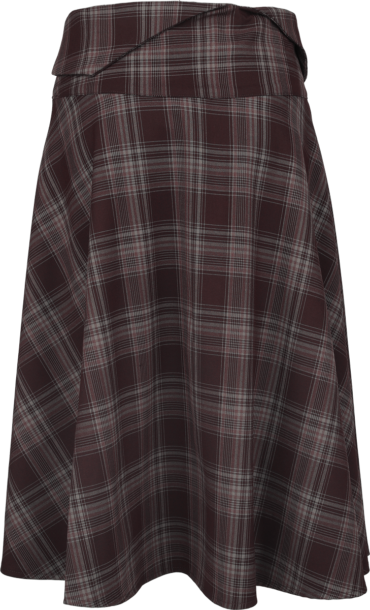 Jupe mi-longue Gothic de Killstar - Nocturne Nights - Morning Meadow - Jupe Mi-Longue - XS à 4XL - pour Femme - marron - Killstar - View 2