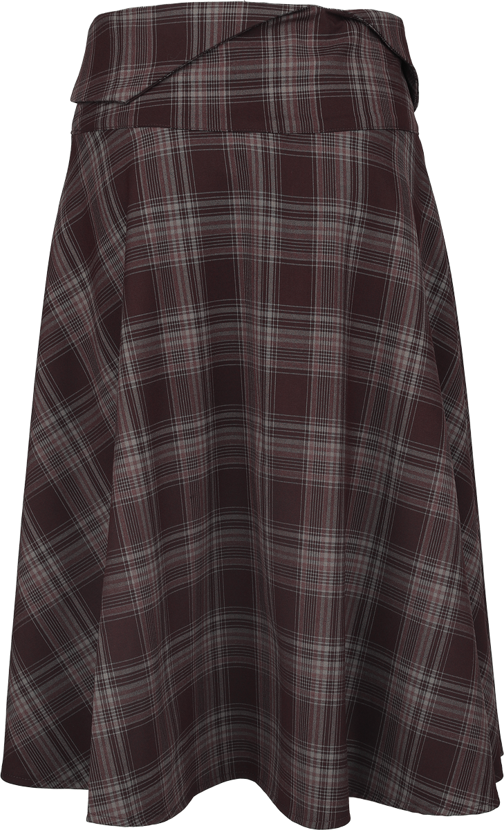 Jupe mi-longue Gothic de Killstar - Nocturne Nights - Morning Meadow - Jupe Mi-Longue - XS à 4XL - pour Femme - marron - Killstar - View 2