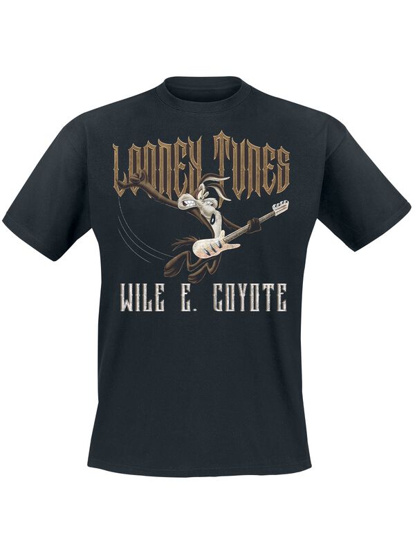 T-Shirt Manches courtes  de Looney Tunes - Looney Tunes - Coyote - S à 4XL - pour Homme - noir - Looney Tunes