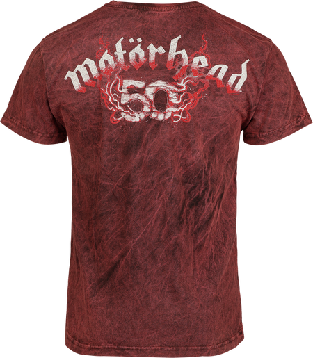 T-Shirt Manches courtes  de Motörhead - Warpig Flames - S à XXL - pour Homme - rouge foncé - Motörhead - View 2