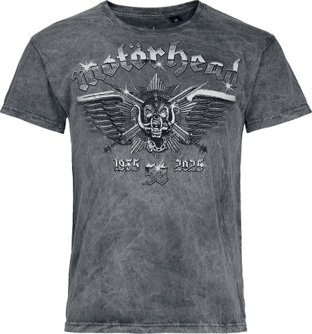 T-Shirt Manches courtes  de Motörhead - Wings Badge - S à 4XL - pour Homme - gris - Motörhead