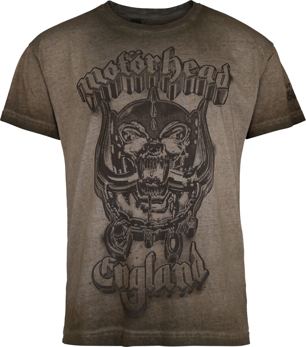 T-Shirt Manches courtes  de Motörhead - England - S à 4XL - pour Homme - marron - Motörhead
