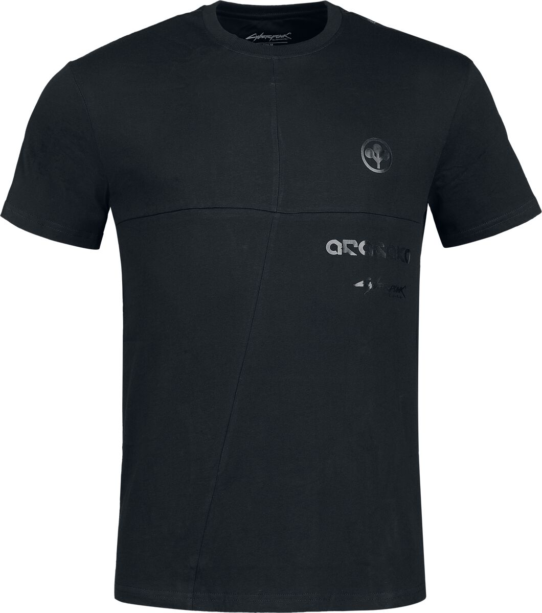 T-Shirt Manches courtes Gaming de Cyberpunk - Arasaka - S à XL - pour Homme - noir - Cyberpunk