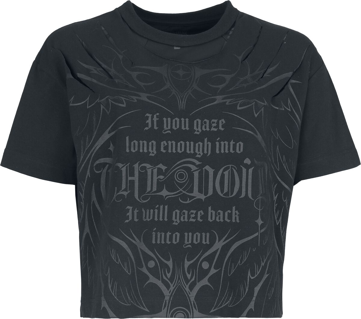 T-Shirt Manches courtes Gothic de Gothicana by EMP - The Void - S à XXL - pour Femme - noir - Gothicana by EMP