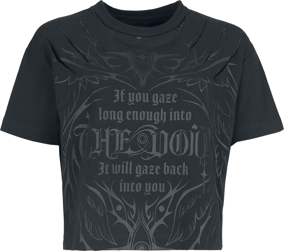 T-Shirt Manches courtes Gothic de Gothicana by EMP - The Void - S à XXL - pour Femme - noir - Gothicana by EMP
