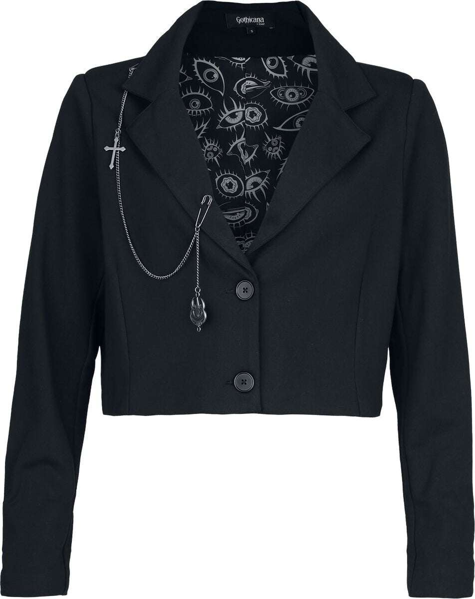 Blazer Gothic de Gothicana by EMP - The Void - S à XXL - pour Femme - noir - Gothicana by EMP