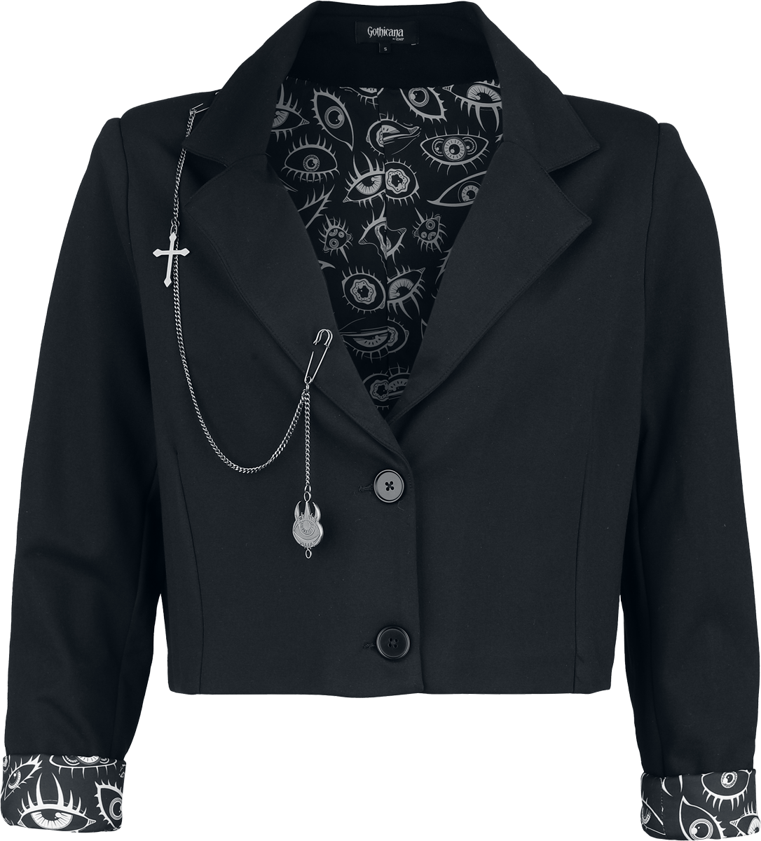 Blazer Gothic de Gothicana by EMP - The Void - S à XXL - pour Femme - noir - Gothicana by EMP - View 2