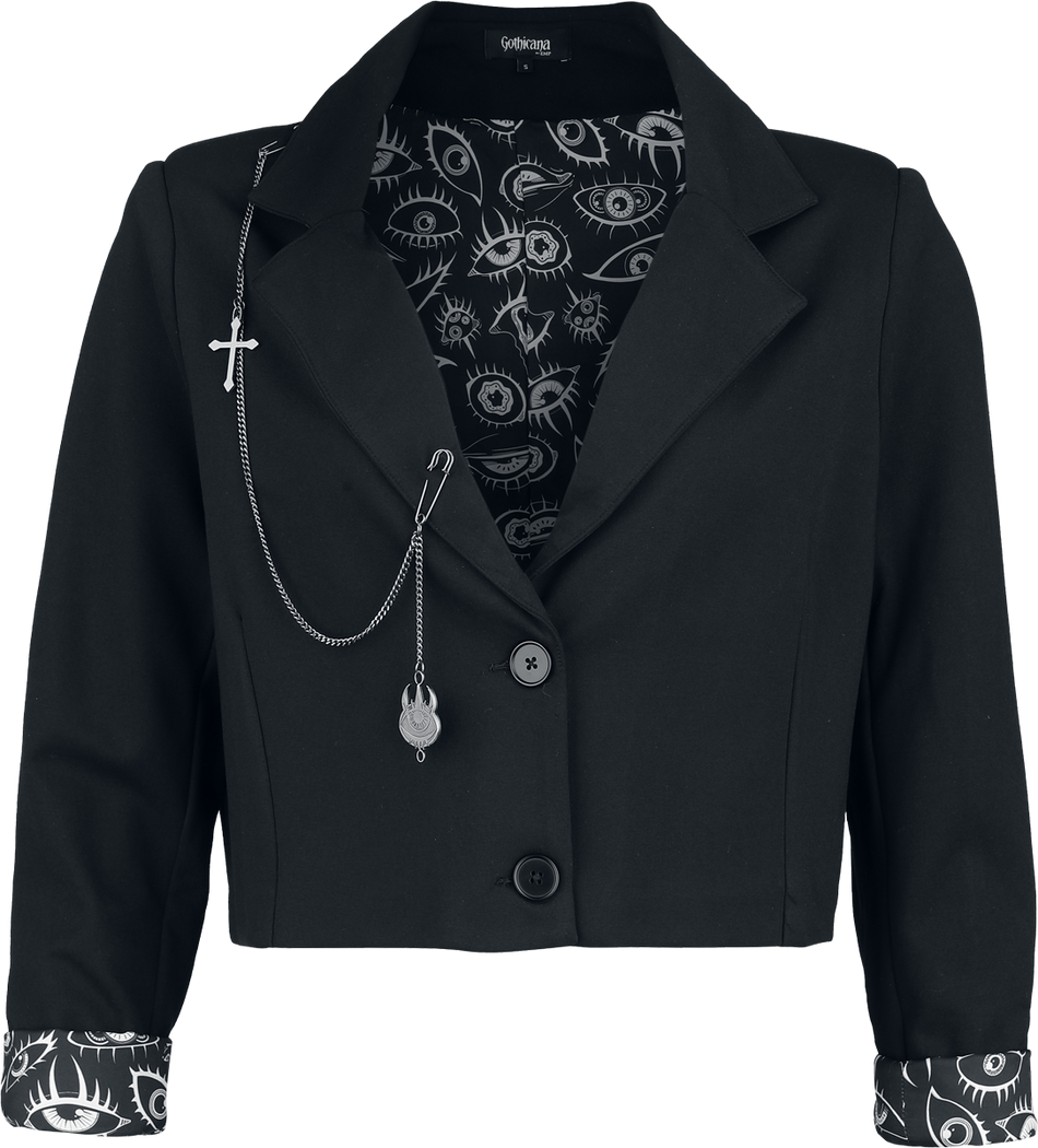 Blazer Gothic de Gothicana by EMP - The Void - S à XXL - pour Femme - noir - Gothicana by EMP - View 2