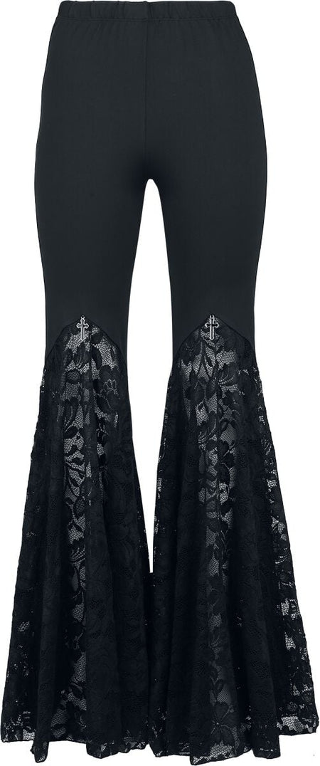 Pantalon en toile Gothic de Gothicana by EMP - Mystical Woods - S à XXL - pour Femme - noir - Gothicana by EMP