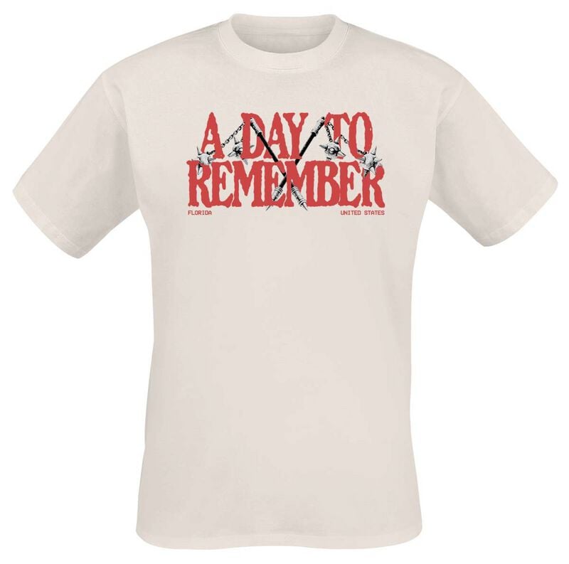 T-Shirt Manches courtes  de A Day To Remember - To The Death - S à 3XL - pour Homme - blanc - A Day To Remember