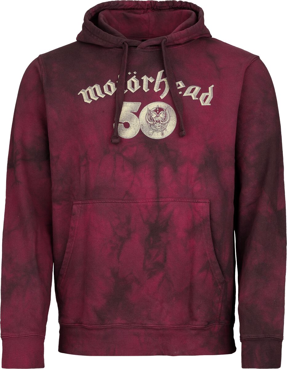 Sweat-shirt à capuche  de Motörhead - Core 50th - S à XXL - pour Homme - rouge - Motörhead