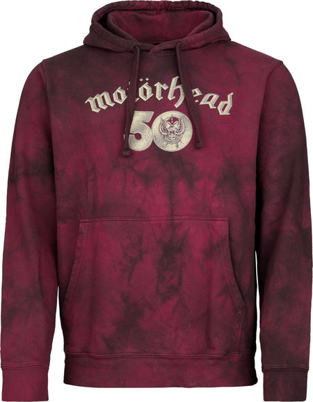 Sweat-shirt à capuche  de Motörhead - Core 50th - S à XXL - pour Homme - rouge - Motörhead