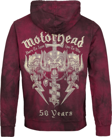 Sweat-shirt à capuche  de Motörhead - Core 50th - S à XXL - pour Homme - rouge - Motörhead - View 2