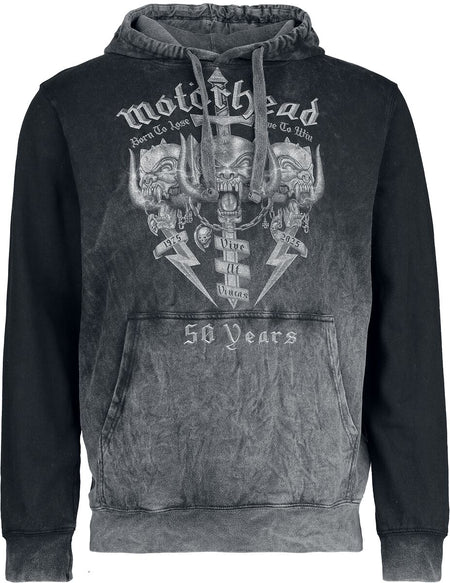 Sweat-shirt à capuche  de Motörhead - Core 50th - S à XXL - pour Homme - gris - Motörhead