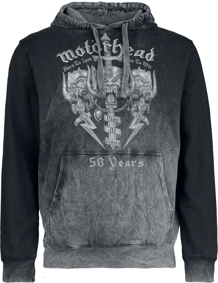Sweat-shirt à capuche  de Motörhead - Core 50th - S à XXL - pour Homme - gris - Motörhead
