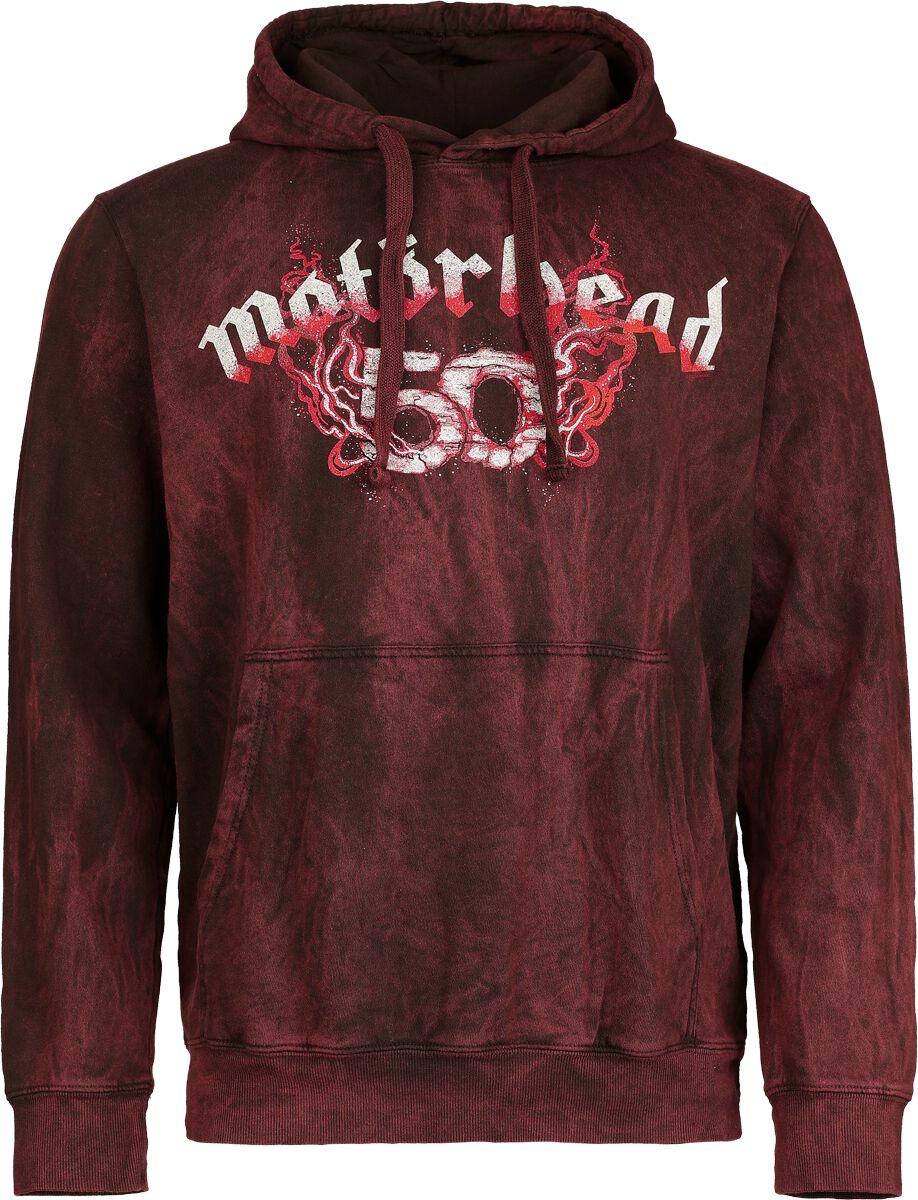Sweat-shirt à capuche  de Motörhead - Warpig Flames - S à XXL - pour Homme - rouge foncé - Motörhead