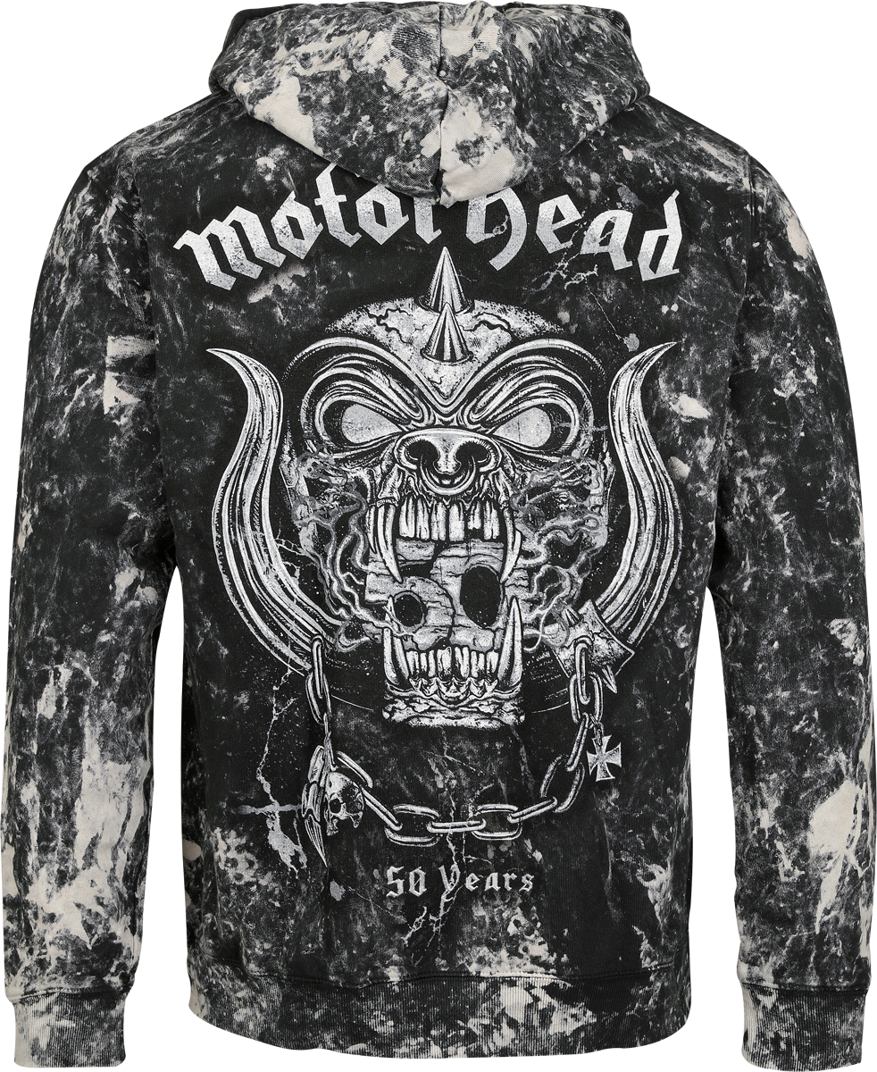 Sweat-shirt à capuche  de Motörhead - Cracked Bull - S à XL - pour Homme - noir - Motörhead - View 2