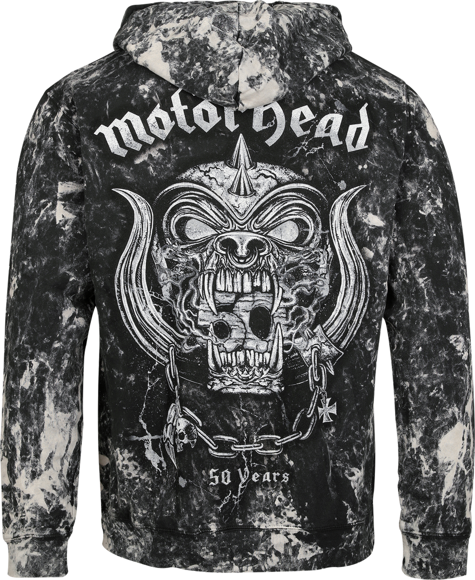 Sweat-shirt à capuche  de Motörhead - Cracked Bull - S à XL - pour Homme - noir - Motörhead - View 2