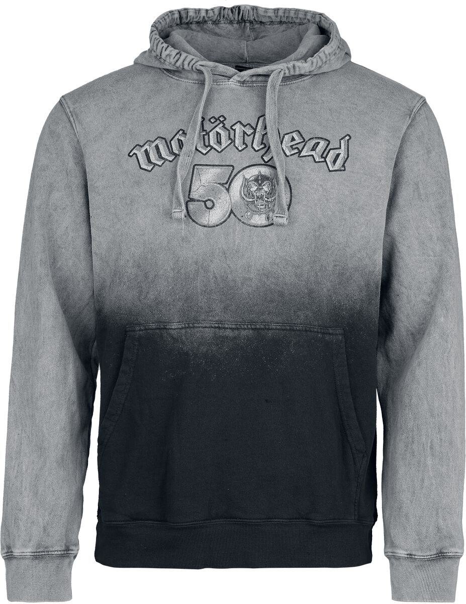 Sweat-shirt à capuche  de Motörhead - 50 Years - S à XXL - pour Homme - gris - Motörhead
