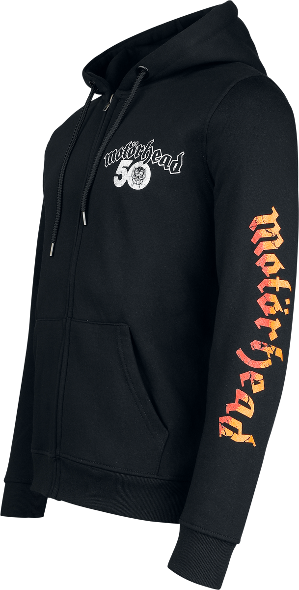 Sweat-shirt zippé à capuche  de Motörhead - Flames Bull - S à 3XL - pour Homme - noir - Motörhead - View 2