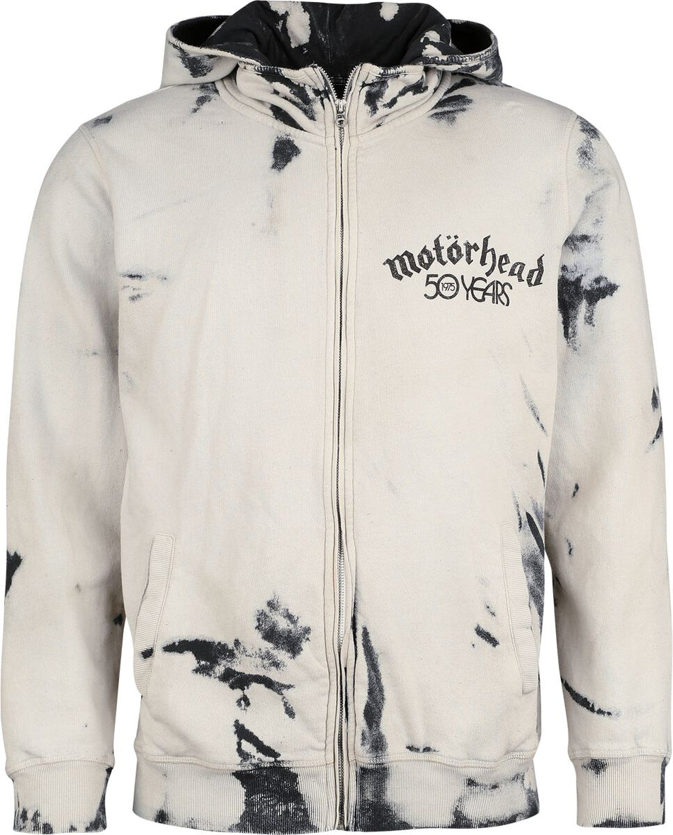 Sweat-shirt zippé à capuche  de Motörhead - Pictures - S à XXL - pour Homme - gris clair - Motörhead
