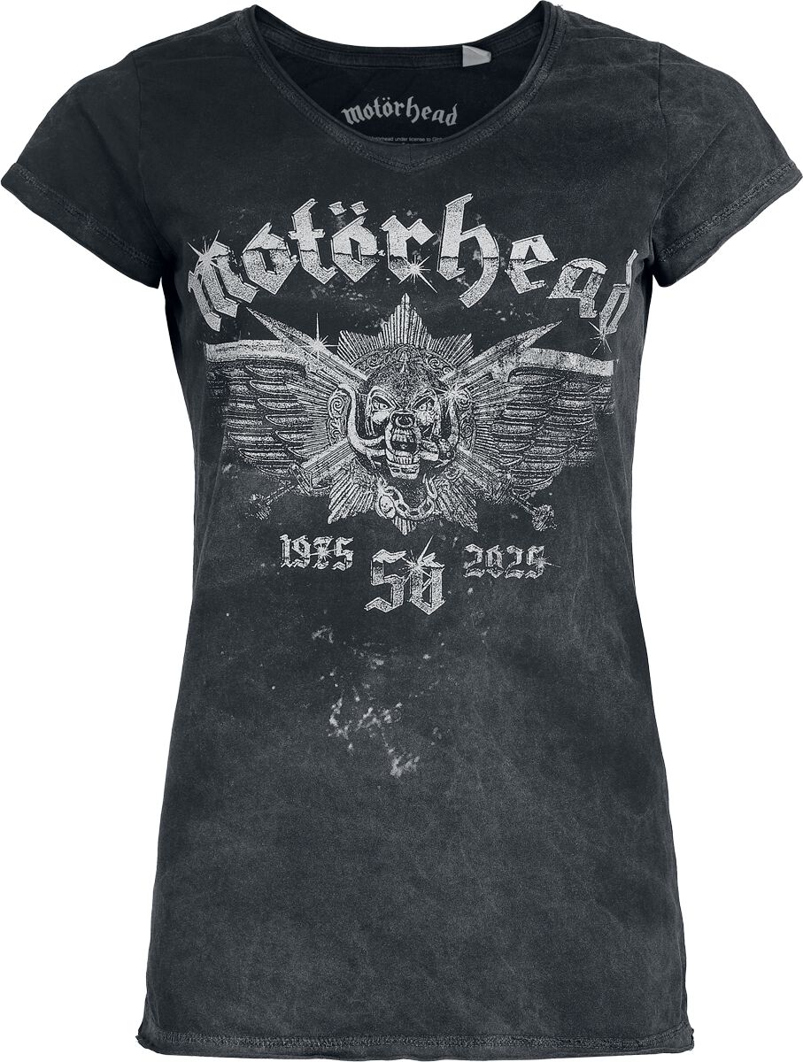 T-Shirt Manches courtes  de Motörhead - Metallic Logo - S à 3XL - pour Femme - gris - Motörhead