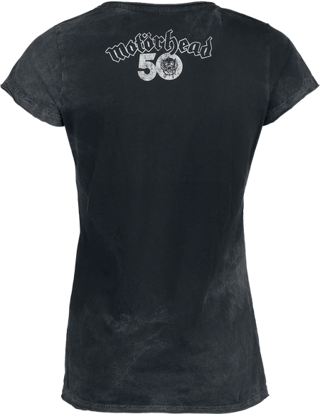 T-Shirt Manches courtes  de Motörhead - Metallic Logo - S à 3XL - pour Femme - gris - Motörhead - View 2