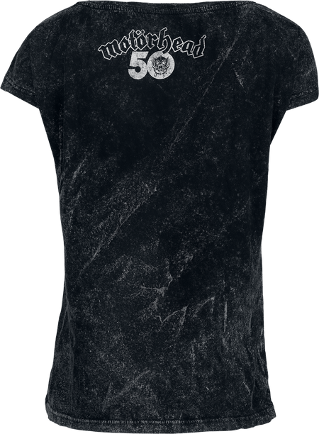 T-Shirt Manches courtes  de Motörhead - Flames Bull - S à 3XL - pour Femme - noir - Motörhead - View 2